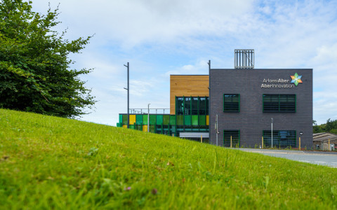 AberInnovation Campus viewed from the AberInnovation Incubator